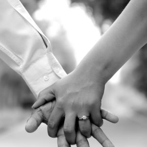 Bride and groom on wedding